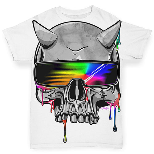 Neon Shades Skull Baby Toddler ALL-OVER PRINT Baby T-shirt