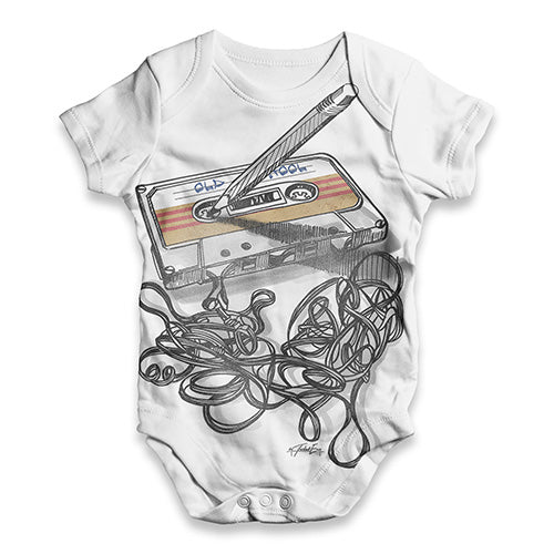 Old School Music Baby Unisex ALL-OVER PRINT Baby Grow Bodysuit