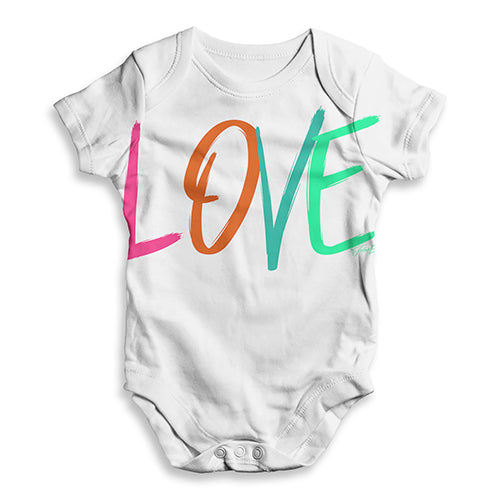 L-O-V-E Baby Unisex ALL-OVER PRINT Baby Grow Bodysuit