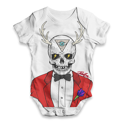 Illuminati Skull Man Baby Unisex ALL-OVER PRINT Baby Grow Bodysuit