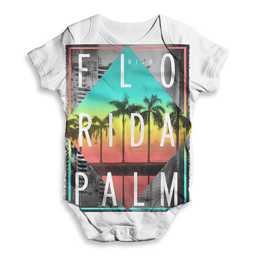 Florida Palm Baby Unisex ALL-OVER PRINT Baby Grow Bodysuit