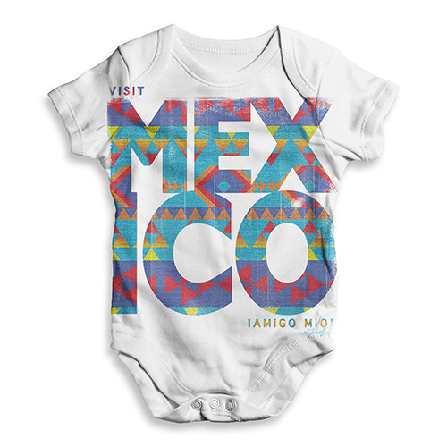 Visit Mexico Baby Unisex ALL-OVER PRINT Baby Grow Bodysuit