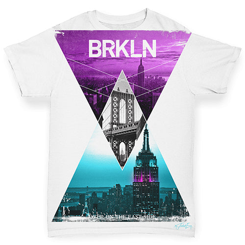 Brooklyn Neon Triangles Baby Toddler ALL-OVER PRINT Baby T-shirt