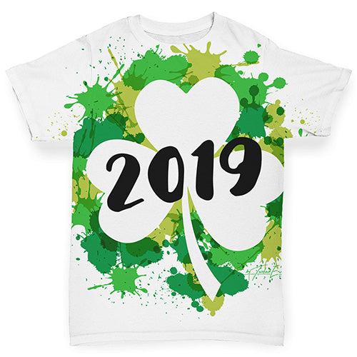 Baby Girl Clothes St Patrick's Day Clover Year Baby Toddler ALL-OVER PRINT Baby T-shirt 6-12 Months White