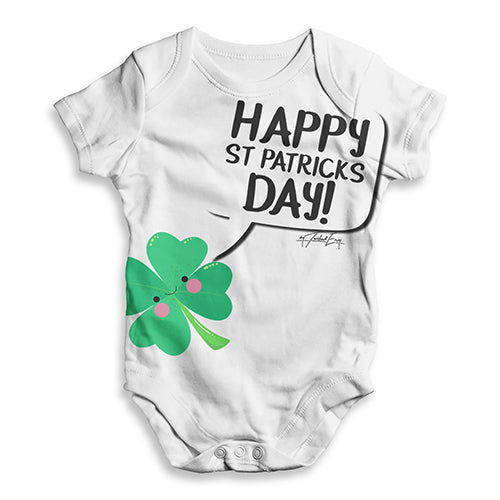 Cute Clover St Patrick's Day Baby Unisex ALL-OVER PRINT Baby Grow Bodysuit