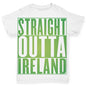 Baby Girl Clothes Straight Outta Ireland Green  Baby Toddler ALL-OVER PRINT Baby T-shirt 6-12 Months White