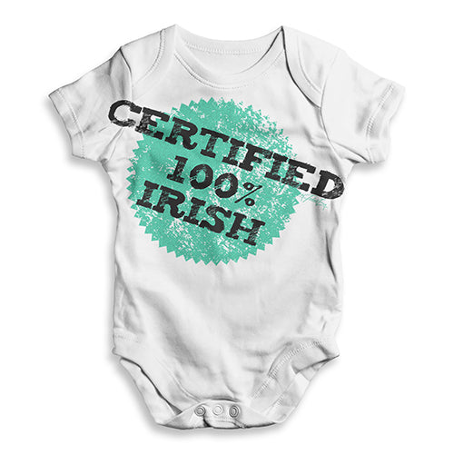 Certified 100% Irish Baby Unisex ALL-OVER PRINT Baby Grow Bodysuit