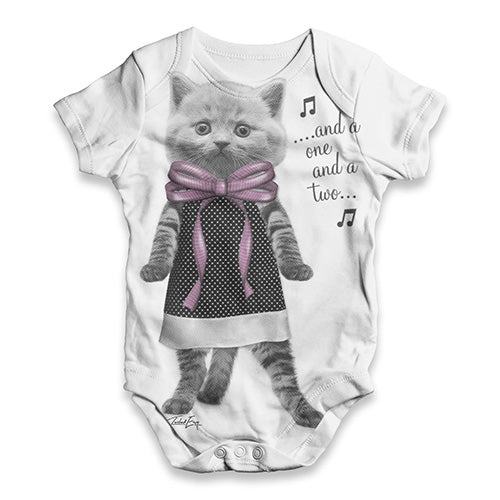 Dancing Kitten Baby Unisex ALL-OVER PRINT Baby Grow Bodysuit