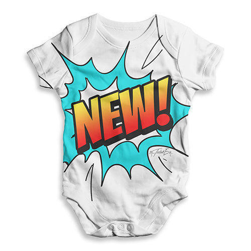New! Pop Art Baby Unisex ALL-OVER PRINT Baby Grow Bodysuit