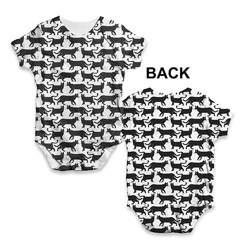 Black Cats Baby Unisex ALL-OVER PRINT Baby Grow Bodysuit