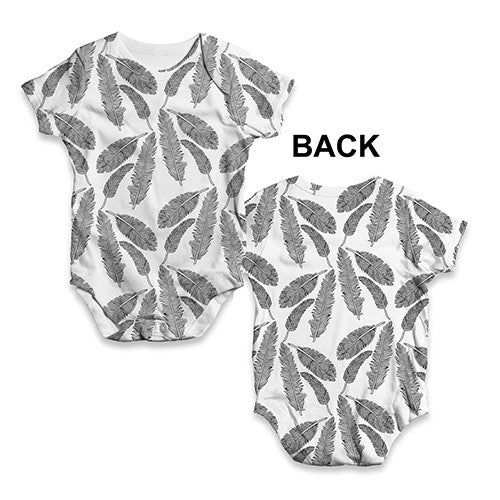 Feathers Falling Baby Unisex ALL-OVER PRINT Baby Grow Bodysuit