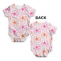 Pink Flower Pattern Baby Unisex ALL-OVER PRINT Baby Grow Bodysuit