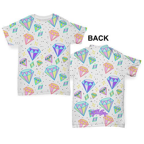 Diamonds And Gems Pattern Baby Toddler ALL-OVER PRINT Baby T-shirt