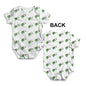 Brazil Football Soccer Flag Paint Splat Baby Unisex ALL-OVER PRINT Baby Grow Bodysuit