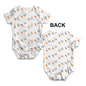 Ivory Coast Football Soccer Flag Paint Splat Baby Unisex ALL-OVER PRINT Baby Grow Bodysuit