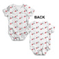 England Football Soccer Flag Paint Splat Baby Unisex ALL-OVER PRINT Baby Grow Bodysuit