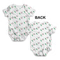 Italy Football Soccer Flag Paint Splat Baby Unisex ALL-OVER PRINT Baby Grow Bodysuit