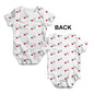 Japan Football Soccer Flag Paint Splat Baby Unisex ALL-OVER PRINT Baby Grow Bodysuit