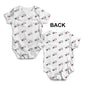 South Korea Football Soccer Flag Paint Splat Baby Unisex ALL-OVER PRINT Baby Grow Bodysuit