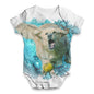 Underwater Labrador Baby Unisex ALL-OVER PRINT Baby Grow Bodysuit