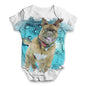 Dog Underwater Swimming Baby Unisex ALL-OVER PRINT Baby Grow Bodysuit