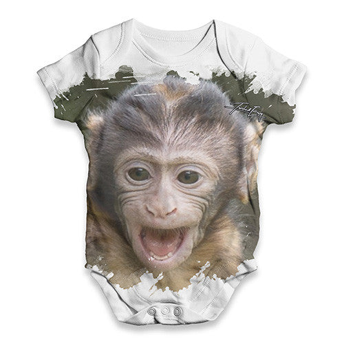 Squirrel Monkey Baby Unisex ALL-OVER PRINT Baby Grow Bodysuit