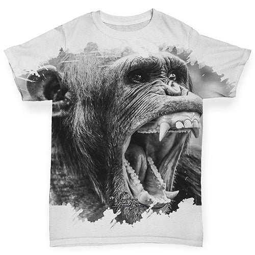 Laughing Chimpanzee Baby Toddler ALL-OVER PRINT Baby T-shirt