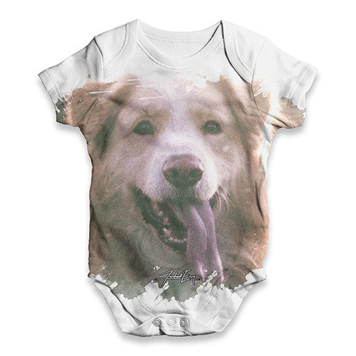 Golden Labrador Retriever Baby Unisex ALL-OVER PRINT Baby Grow Bodysuit