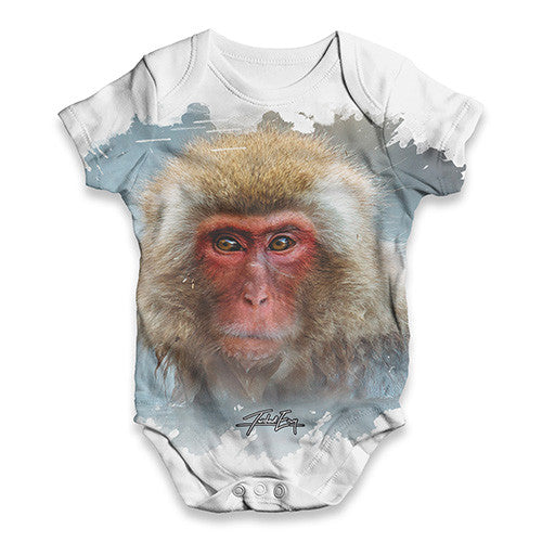 Red Faced Spider Monkey Baby Unisex ALL-OVER PRINT Baby Grow Bodysuit