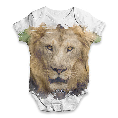 African Lion Baby Unisex ALL-OVER PRINT Baby Grow Bodysuit