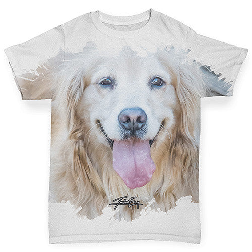 Golden Retriever Baby Toddler ALL-OVER PRINT Baby T-shirt