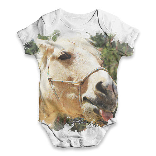 Golden Horse Baby Unisex ALL-OVER PRINT Baby Grow Bodysuit