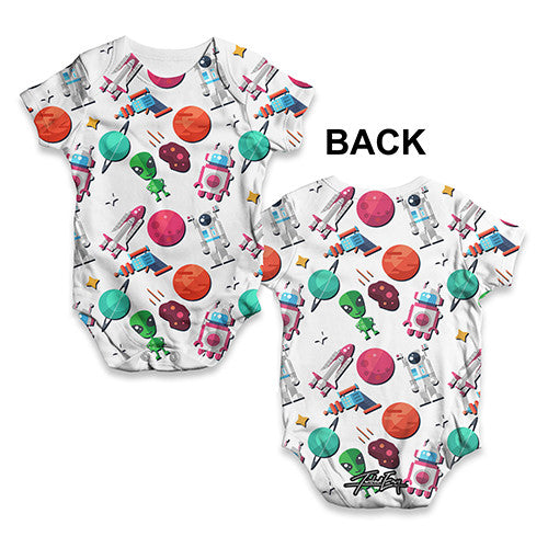 Spaceman Alien Baby Unisex ALL-OVER PRINT Baby Grow Bodysuit