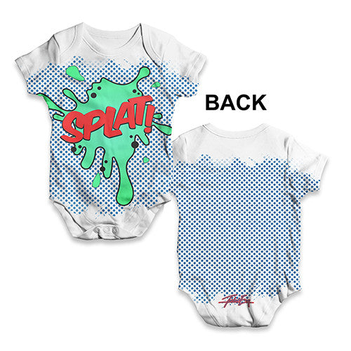 Splat! Comic Book Baby Unisex ALL-OVER PRINT Baby Grow Bodysuit