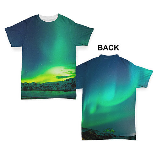 Northern Lights Landscape Baby Toddler ALL-OVER PRINT Baby T-shirt