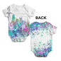 Seattle Skyline Ink Splats Baby Unisex ALL-OVER PRINT Baby Grow Bodysuit