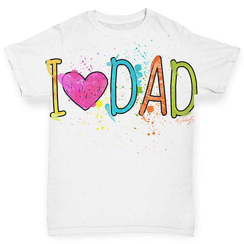 I Heart Dad Finger Paints Baby Toddler ALL-OVER PRINT Baby T-shirt