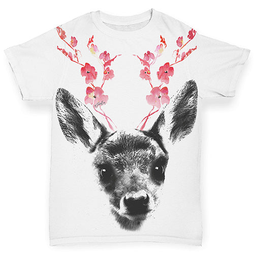 Floral Deer Baby Toddler ALL-OVER PRINT Baby T-shirt