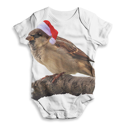 Christmas Bird Baby Unisex ALL-OVER PRINT Baby Grow Bodysuit