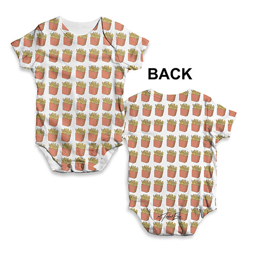 Love French Fries Baby Unisex ALL-OVER PRINT Baby Grow Bodysuit
