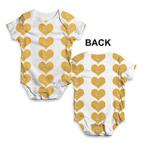 I Love Mum Hearts Baby Unisex ALL-OVER PRINT Baby Grow Bodysuit