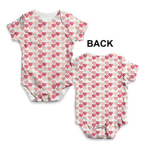 Valentines Love Hearts Baby Unisex ALL-OVER PRINT Baby Grow Bodysuit