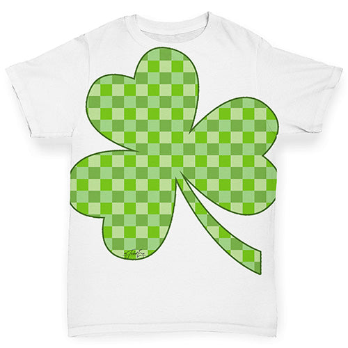 Funny Infant Baby Tshirts Tartan Shamrock Baby Toddler ALL-OVER PRINT Baby T-shirt 18-24 Months White