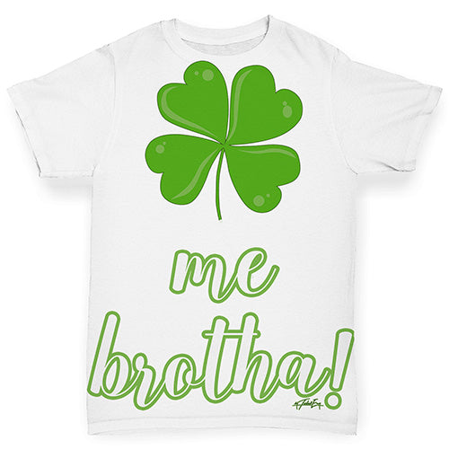 Baby Tshirts Clover Me Brotha Baby Toddler ALL-OVER PRINT Baby T-shirt 3-6 Months White