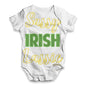 Funny Baby Clothes Sassy Irish Lassie Baby Unisex ALL-OVER PRINT Baby Grow Bodysuit Newborn White