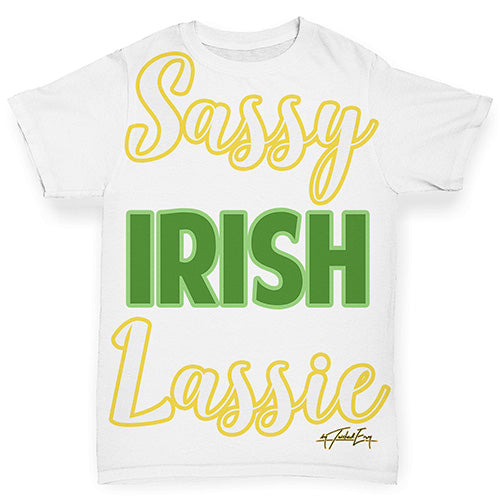 Baby Girl Clothes Sassy Irish Lassie Baby Toddler ALL-OVER PRINT Baby T-shirt 12-18 Months White