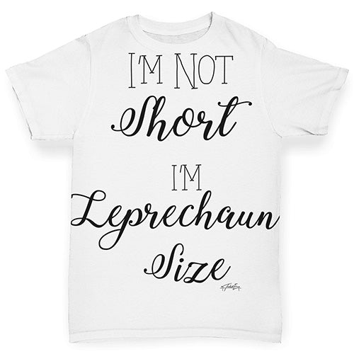 Baby Girl Clothes Not Short I'm Leprechaun Size Baby Toddler ALL-OVER PRINT Baby T-shirt 0-3 Months White