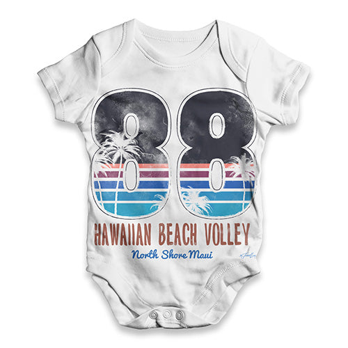 Hawaiian Beach Volley Baby Unisex ALL-OVER PRINT Baby Grow Bodysuit