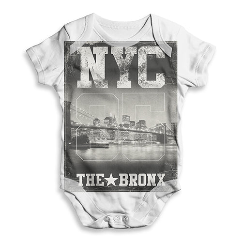 NYC 85 The Bronx Baby Unisex ALL-OVER PRINT Baby Grow Bodysuit