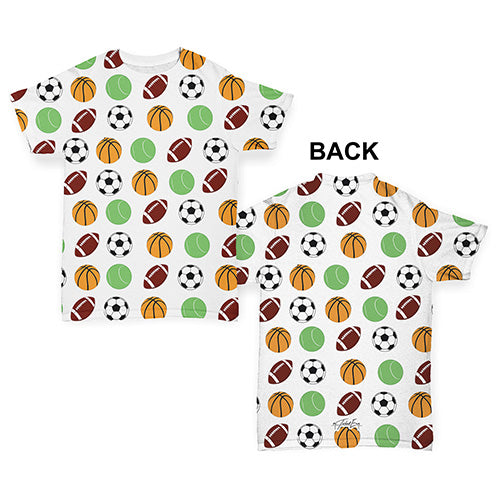 Sports Balls Baby Toddler ALL-OVER PRINT Baby T-shirt